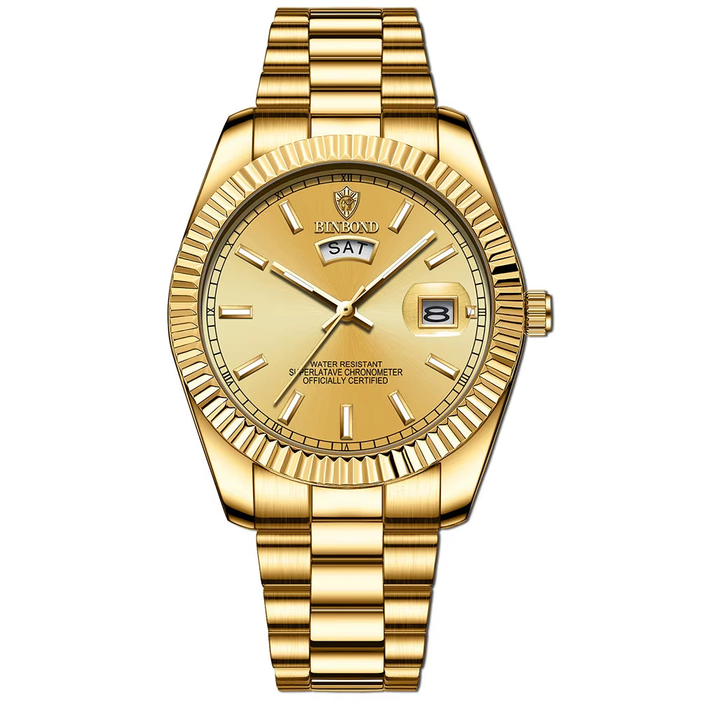 B7012 Fashion Business Mens Quartz Watches 30M Waterproof Luminous Classic Luxury Casual Mens Watches Relogio Masculino