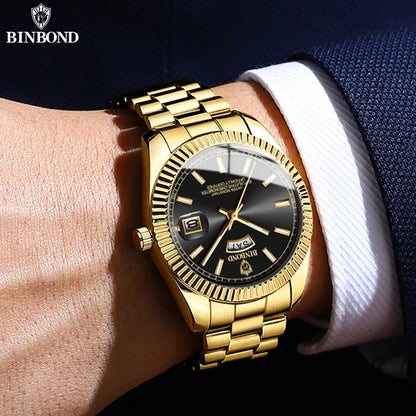 B7012 Fashion Business Mens Quartz Watches 30M Waterproof Luminous Classic Luxury Casual Mens Watches Relogio Masculino
