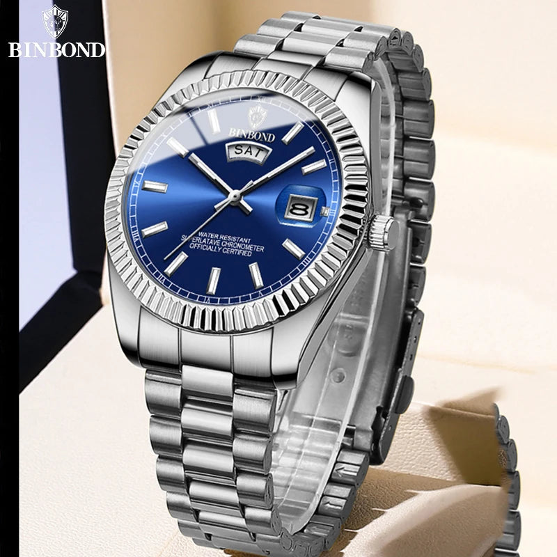 B7012 Fashion Business Mens Quartz Watches 30M Waterproof Luminous Classic Luxury Casual Mens Watches Relogio Masculino