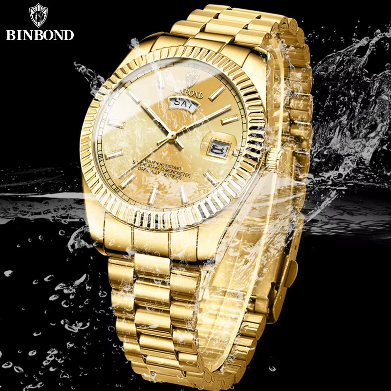 B7012 Fashion Business Mens Quartz Watches 30M Waterproof Luminous Classic Luxury Casual Mens Watches Relogio Masculino