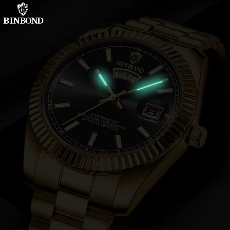 B7012 Fashion Business Mens Quartz Watches 30M Waterproof Luminous Classic Luxury Casual Mens Watches Relogio Masculino