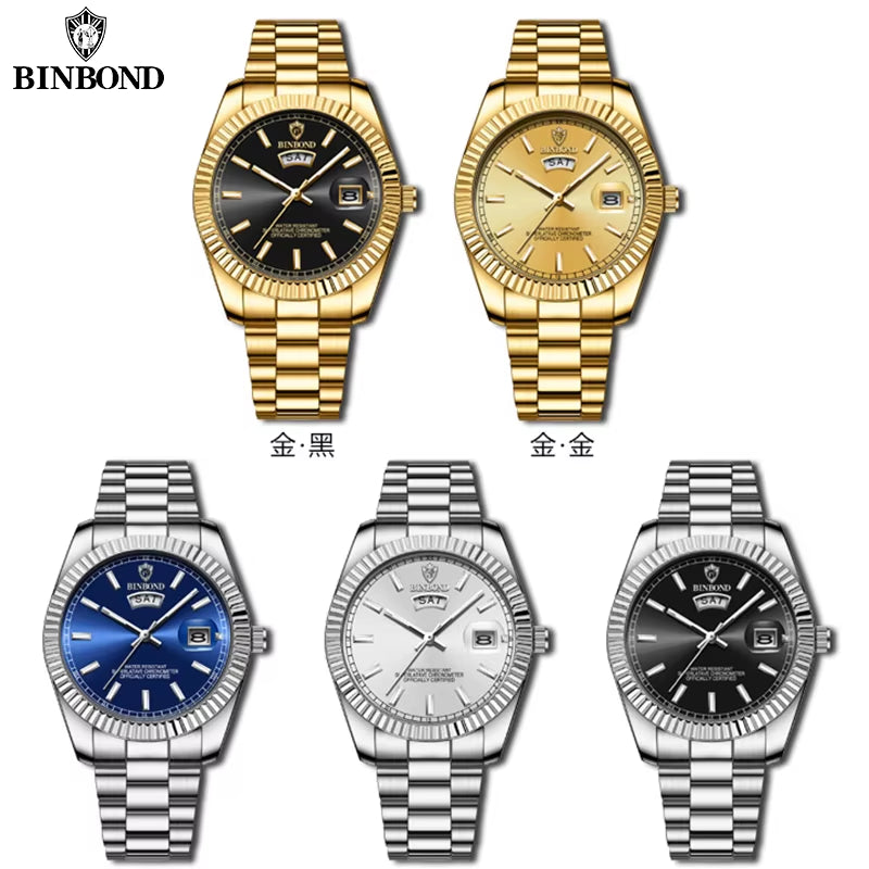 B7012 Fashion Business Mens Quartz Watches 30M Waterproof Luminous Classic Luxury Casual Mens Watches Relogio Masculino